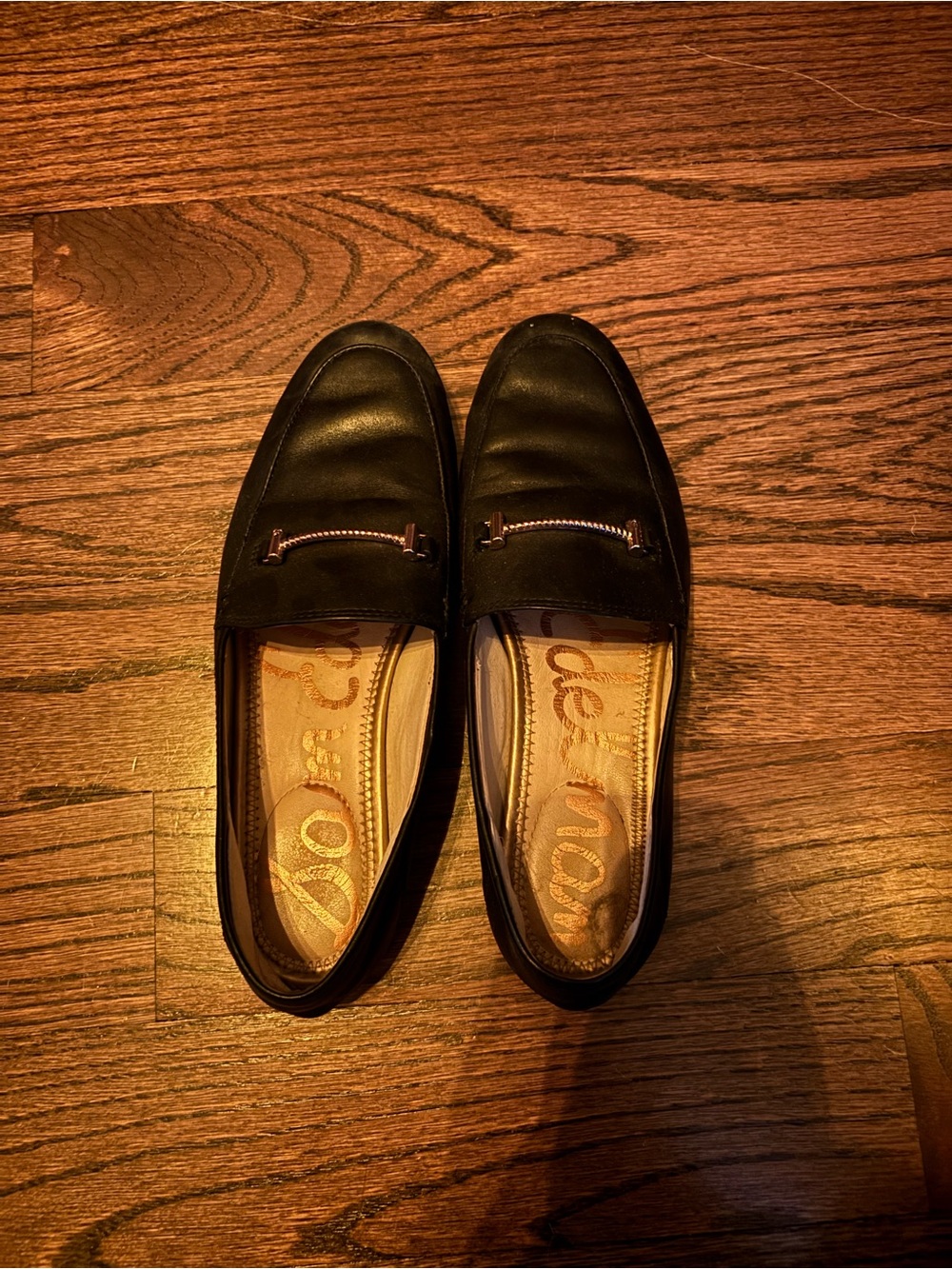 Sam Edelman- Lior Black Almond Toe Flats Loafers - Picture 3 of 6